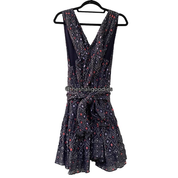 ULLA JOHNSON Arisa Dress Metallic Spot Print Mini - Picture 4 of 6